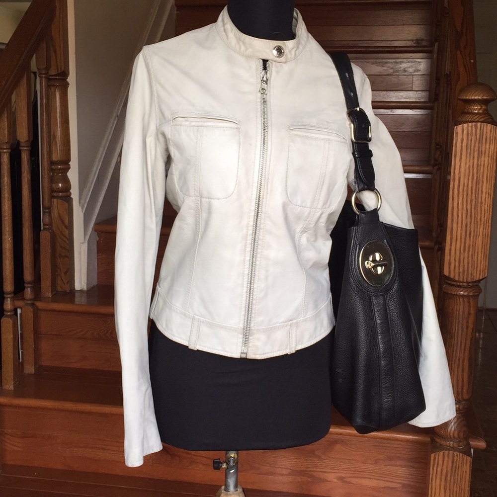 Coach Distress Leather Jacket